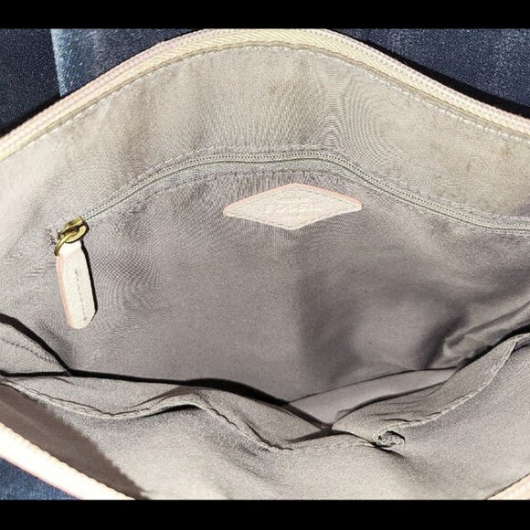 Fossil Genuine Leather Crossbody Bag - Light Pink / Blush - Gently Used - Picture 4 of 6